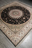 Load image into Gallery viewer, 9 x 9 Square Silk Handmade Fancy Rug QOM #40673
