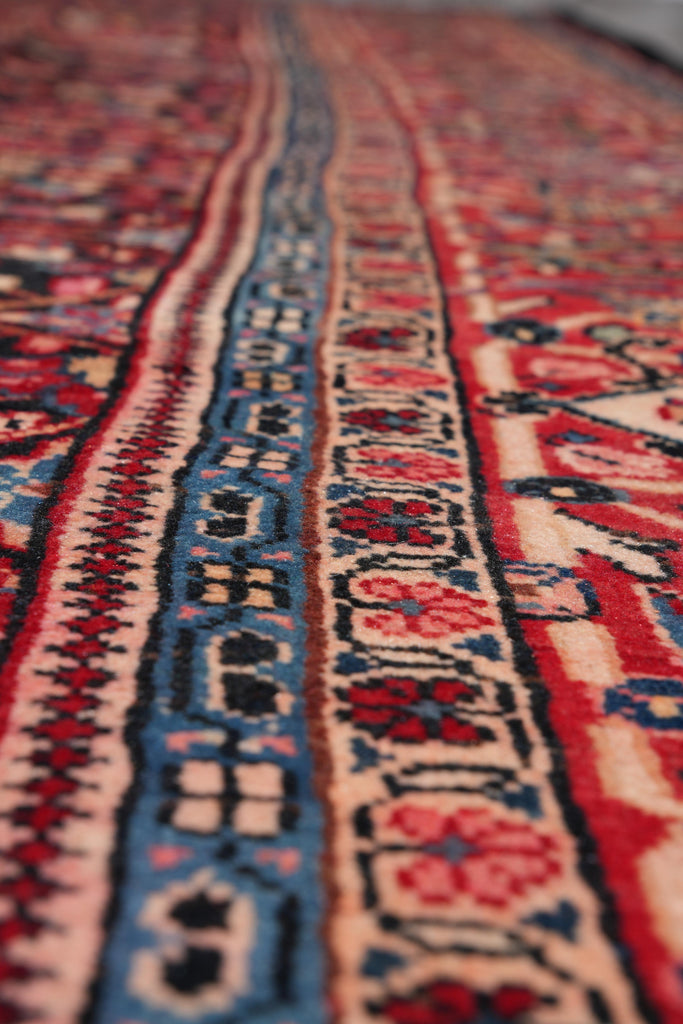 10 x 12.8 Semi-Antique Persian Herati Rug #F-4135