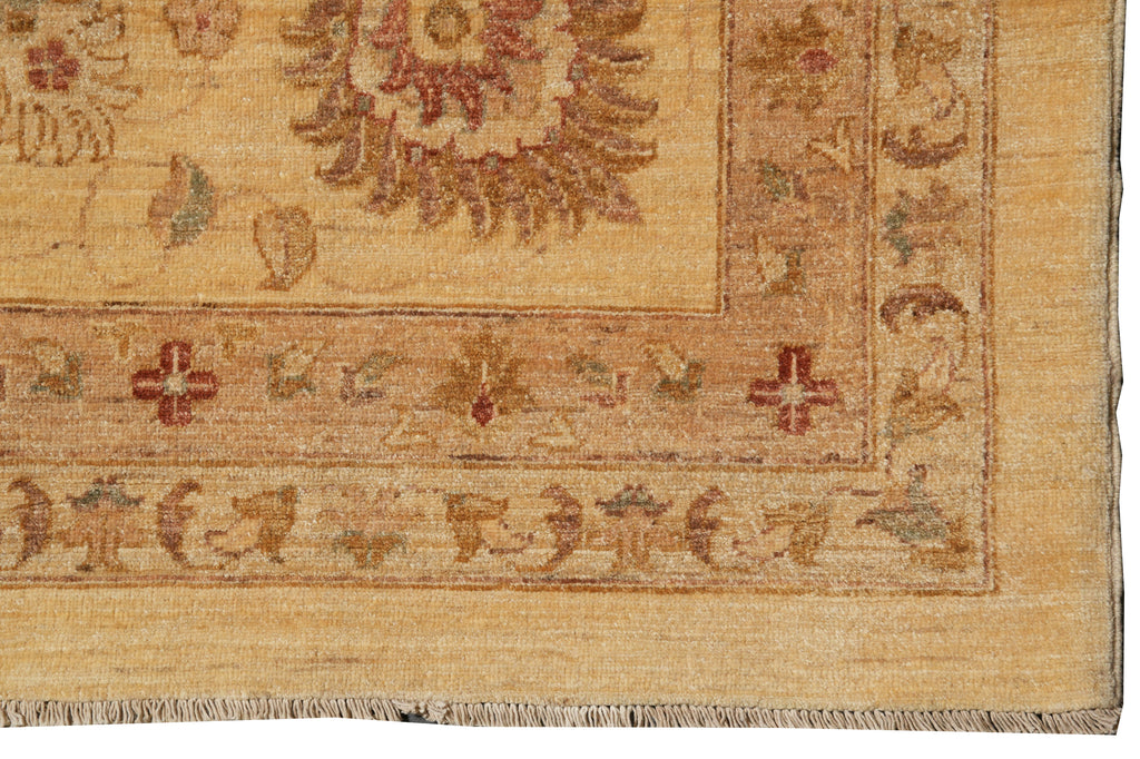 13 x 16 Beige Warm Colors Natural Quality Wool Chobi Peshawar Rug #PIX-6706