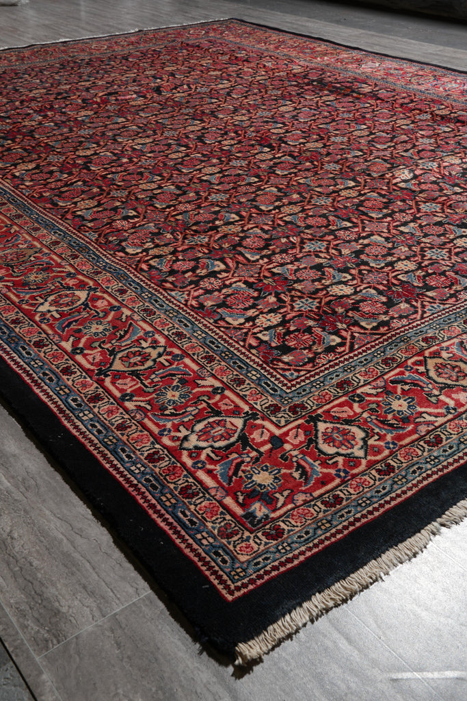 10 x 12.8 Semi-Antique Persian Herati Rug #F-4135