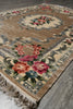 Load image into Gallery viewer, 4 x 6 French Aubusson Handmade Art Silk Rug Gold #PIX-14433