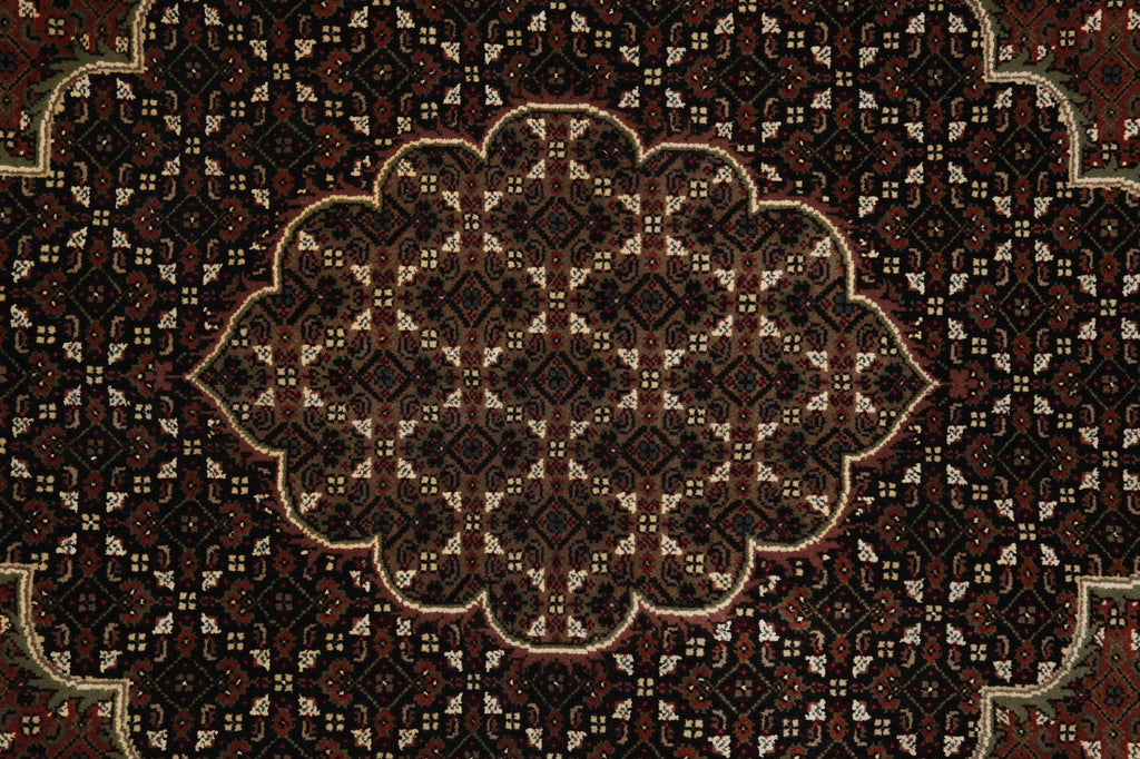 8 x 10 High Quality Woo Silk Hand-Knotted Rug Tabriz Mahi Pom Roby #F-3085