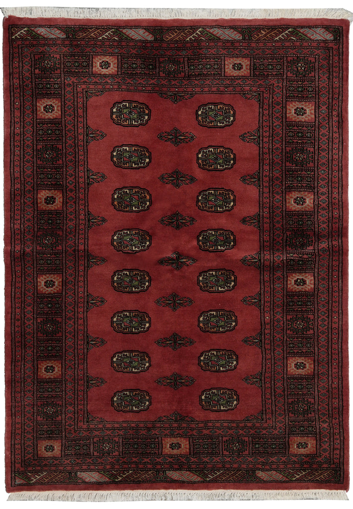 4.3 x 6 Bokhara Rug Handmade Imported Pakistan Carpet #41082