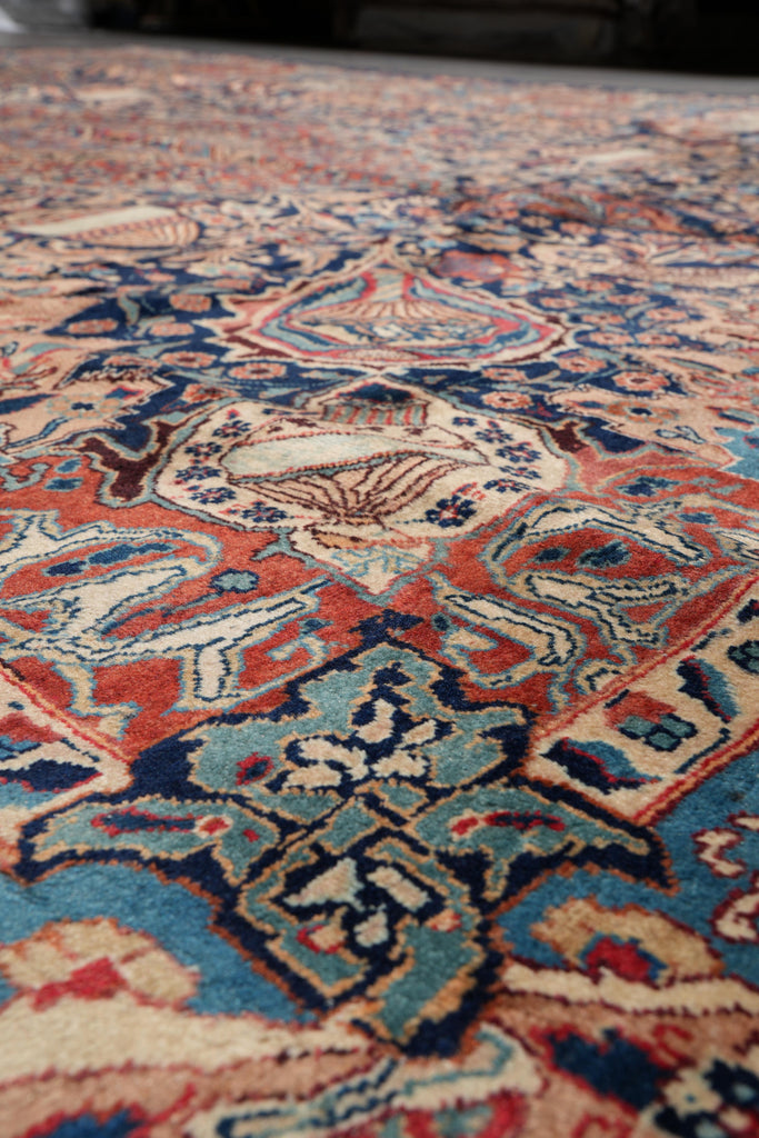 9.6 x 13 Historic ZirKhaki persian Kashmar Rug Exotic Pattern #F-4136