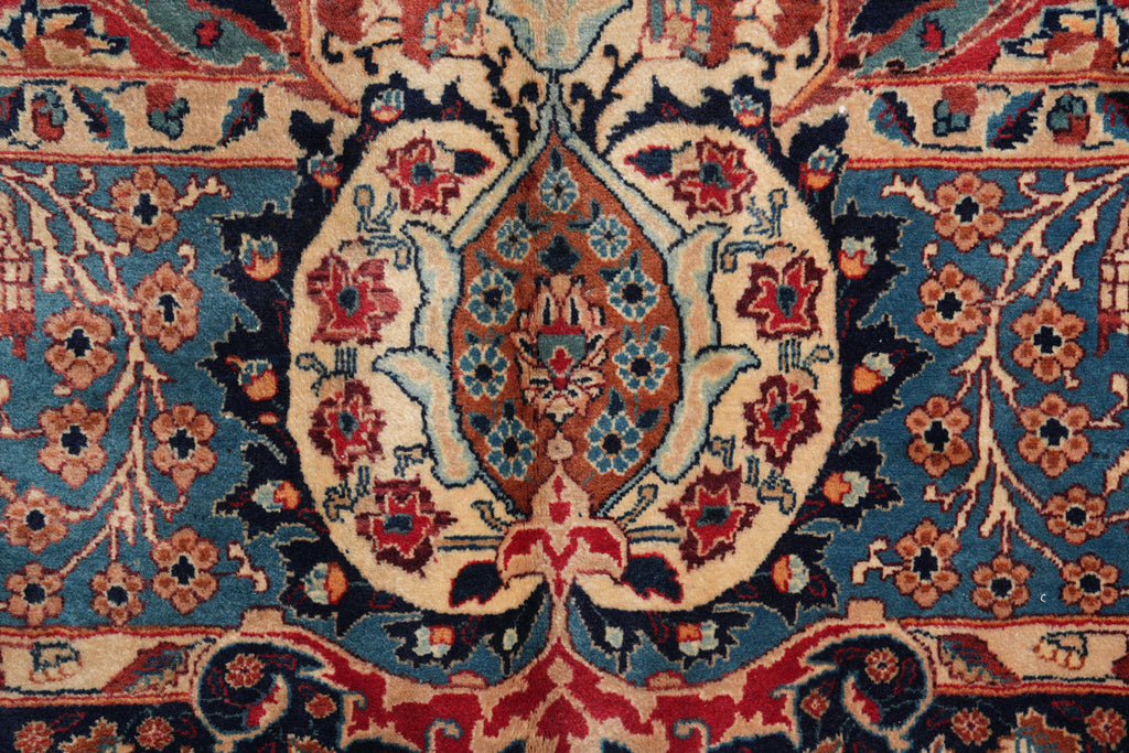 9.6 x 13 Historic ZirKhaki persian Kashmar Rug Exotic Pattern #F-4136