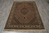 Load image into Gallery viewer, 5.7 x 8 Quality Tabriz Mahi Hand-Knotted Wool Silk Rug #PIX-16789