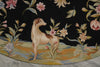 Load image into Gallery viewer, 6 x 6 Round Needle Point Rug Deers Dog Duck #018066