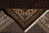 Load image into Gallery viewer, 8.3 x 11.5 High Quality Wool and Silk Mahi Tabriz All Over Herati Hand-Knotted Rug Black #PIX-802-30