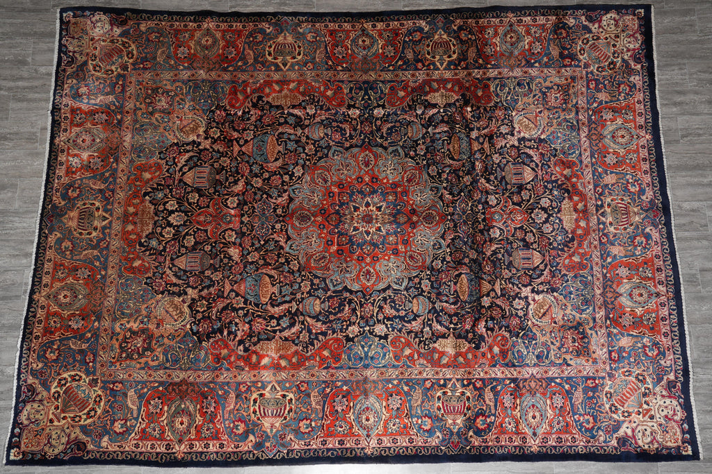 10 x 13.2 Persian Kashar Rug Zirkhaki Ancient Pattern #F-4137