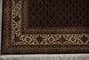 Load image into Gallery viewer, 8.3 x 11.5 High Quality Wool and Silk Mahi Tabriz All Over Herati Hand-Knotted Rug Black #PIX-802-30
