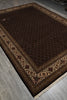 Load image into Gallery viewer, 8.3 x 11.5 High Quality Wool and Silk Mahi Tabriz All Over Herati Hand-Knotted Rug Black #PIX-802-30