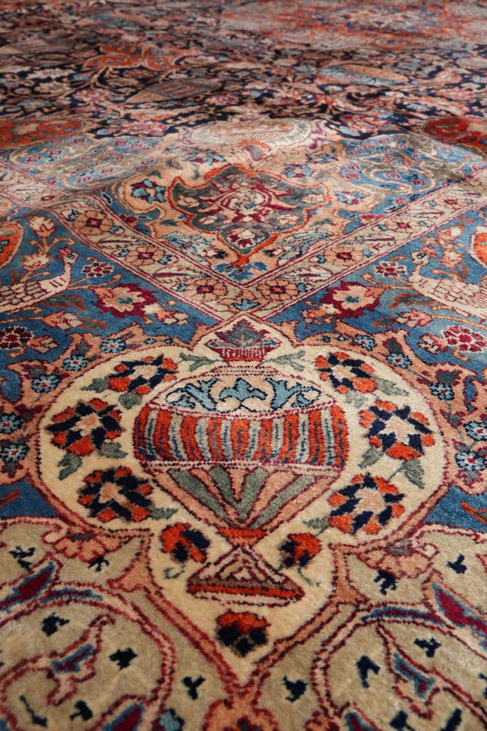 10 x 13.2 Persian Kashar Rug Zirkhaki Ancient Pattern #F-4137