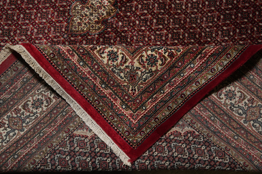 10 x 13 Premium Quality Hand-Knotted Traditional Wool Silk Mahi Tabriz Rug #PIX-10244