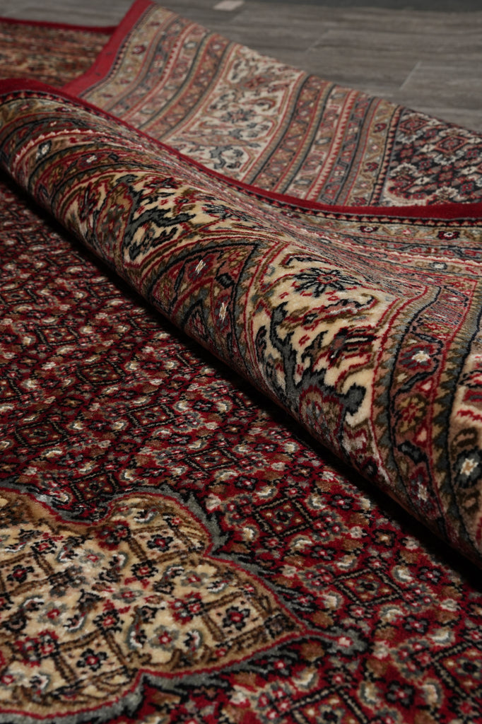 10 x 13 Premium Quality Hand-Knotted Traditional Wool Silk Mahi Tabriz Rug #PIX-10244