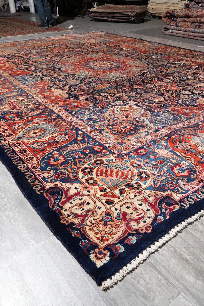 10 x 13.2 Persian Kashar Rug Zirkhaki Ancient Pattern #F-4137