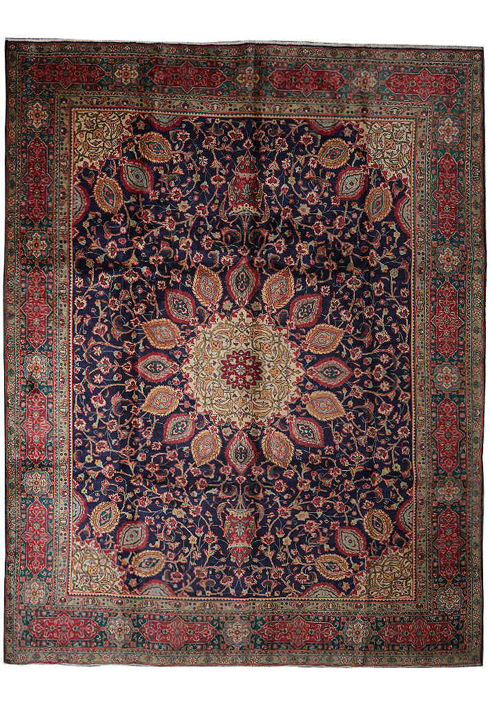 10 x 13  Persian Tabriz Sheikh Safi Rug #F-4138