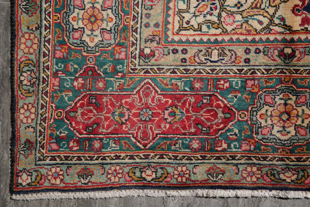 10 x 13  Persian Tabriz Sheikh Safi Rug #F-4138