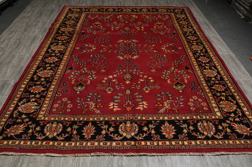 9 x 12 New Handmade Sarouk Rug #F-3347