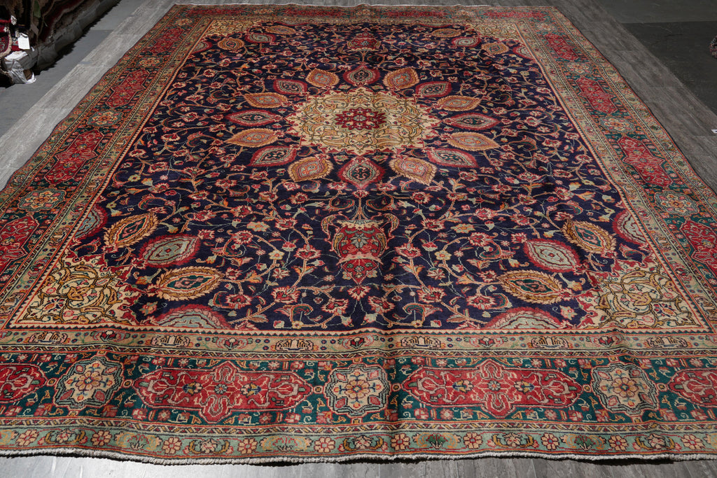 10 x 13  Persian Tabriz Sheikh Safi Rug #F-4138