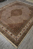 Load image into Gallery viewer, 8.4 x 10 Premium Quality Wool and Silk Handmade India Tabriz Mahi Rug EARTH TONE #F-3087