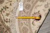Load image into Gallery viewer, 4 x 4 Feet round Quality Handmade Wool and Silk Rug Ivory #F-4209