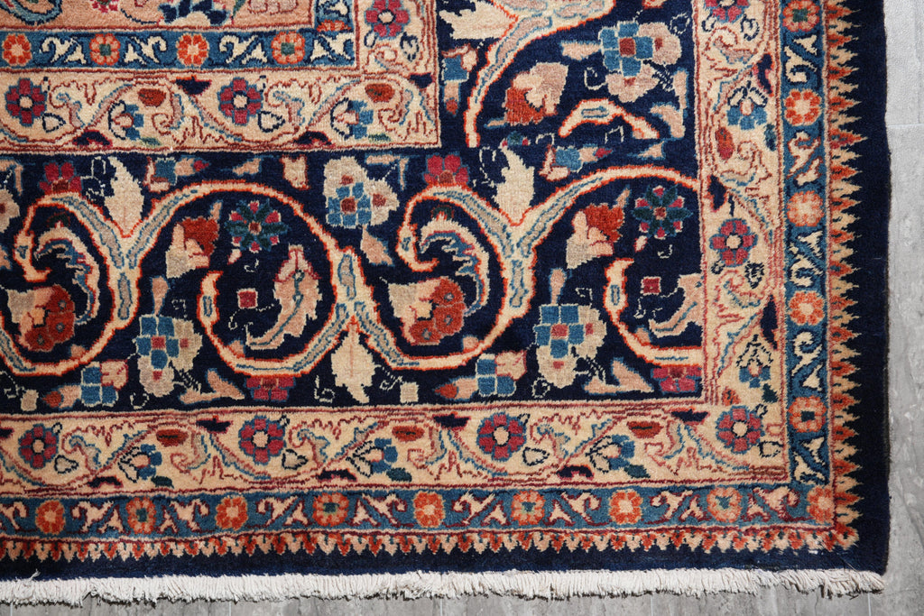 10.1 x 12.4 Authentic Persian Esfahan Najafabad Wool Rug #F-4139