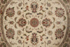 Load image into Gallery viewer, 4 x 4 Feet round Quality Handmade Wool and Silk Rug Ivory #F-4209