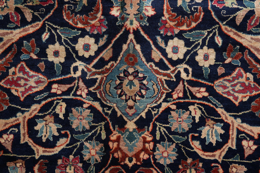 10.1 x 12.4 Authentic Persian Esfahan Najafabad Wool Rug #F-4139