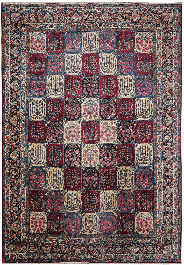 12.3 x 17.10 Authentic Quality Persian Bakhtiar Rug Garden Multi Colors #PIX-15346