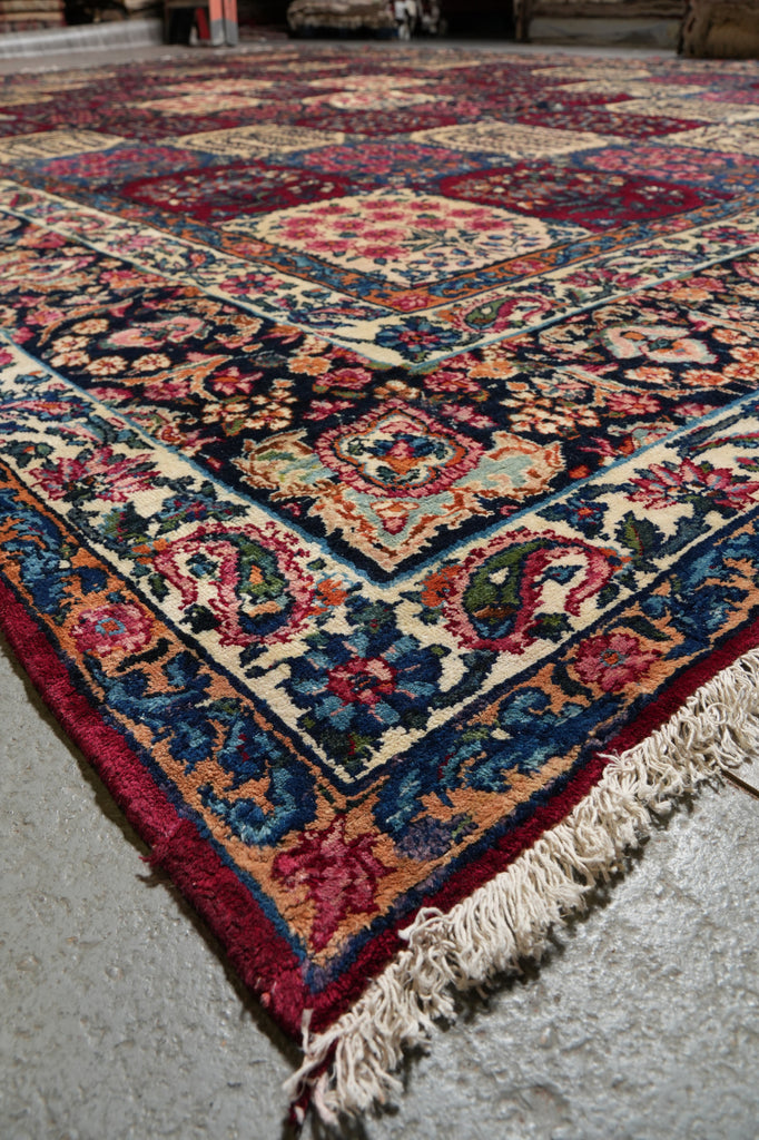12.3 x 17.10 Authentic Quality Persian Bakhtiar Rug Garden Multi Colors #PIX-15346