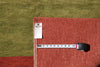 Load image into Gallery viewer, 9 x 12 Contemporary Handmade Wool Rug Rust Green #F-4140