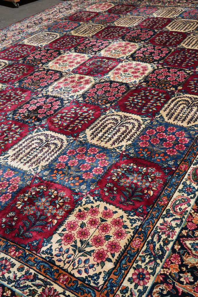 12.3 x 17.10 Authentic Quality Persian Bakhtiar Rug Garden Multi Colors #PIX-15346