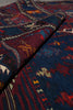 Load image into Gallery viewer, 5 x 14.4 Antique Russian Sumak Kilim Rug Eagle Kazak Pattern 1940's #B-78955