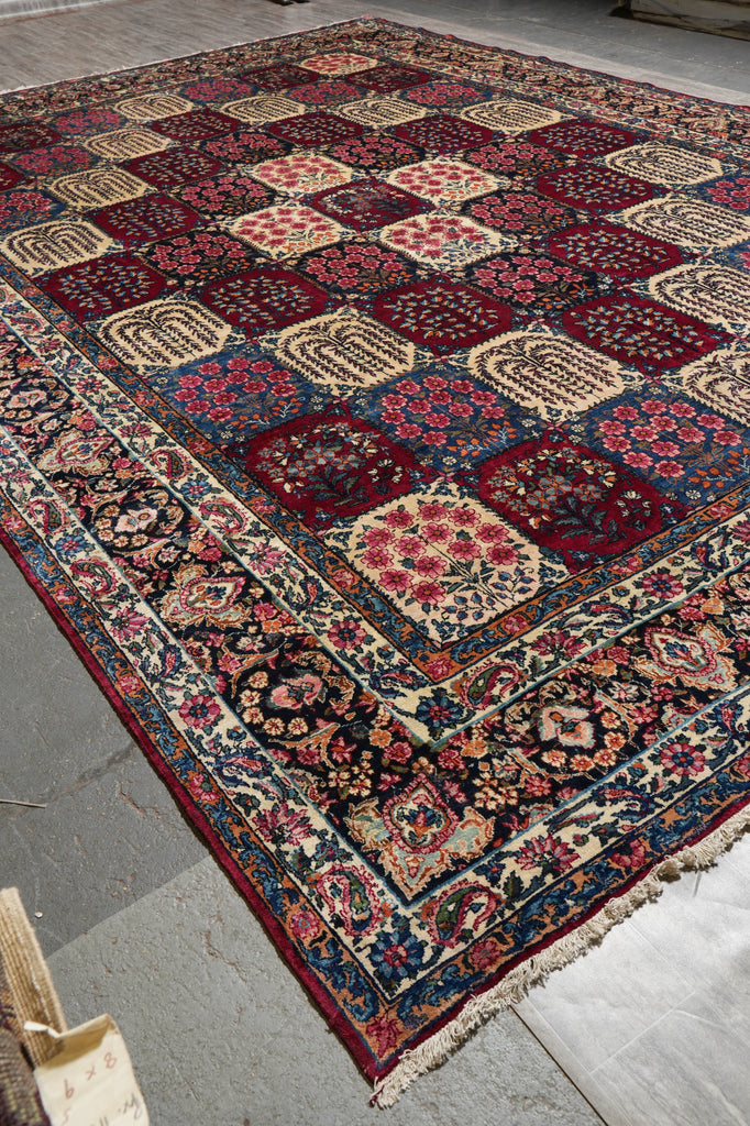 12.3 x 17.10 Authentic Quality Persian Bakhtiar Rug Garden Multi Colors #PIX-15346