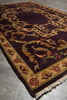 Load image into Gallery viewer, 4 x 6.3 New Handmade Jaipur Rug Eggplant Purple #PIX-12501