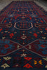Load image into Gallery viewer, 5 x 14.4 Antique Russian Sumak Kilim Rug Eagle Kazak Pattern 1940's #B-78955