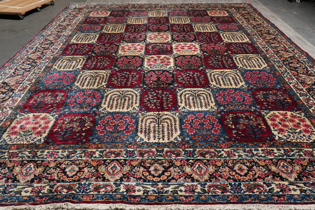 12.3 x 17.10 Authentic Quality Persian Bakhtiar Rug Garden Multi Colors #PIX-15346