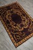 Load image into Gallery viewer, 4 x 6.3 New Handmade Jaipur Rug Eggplant Purple #PIX-12501