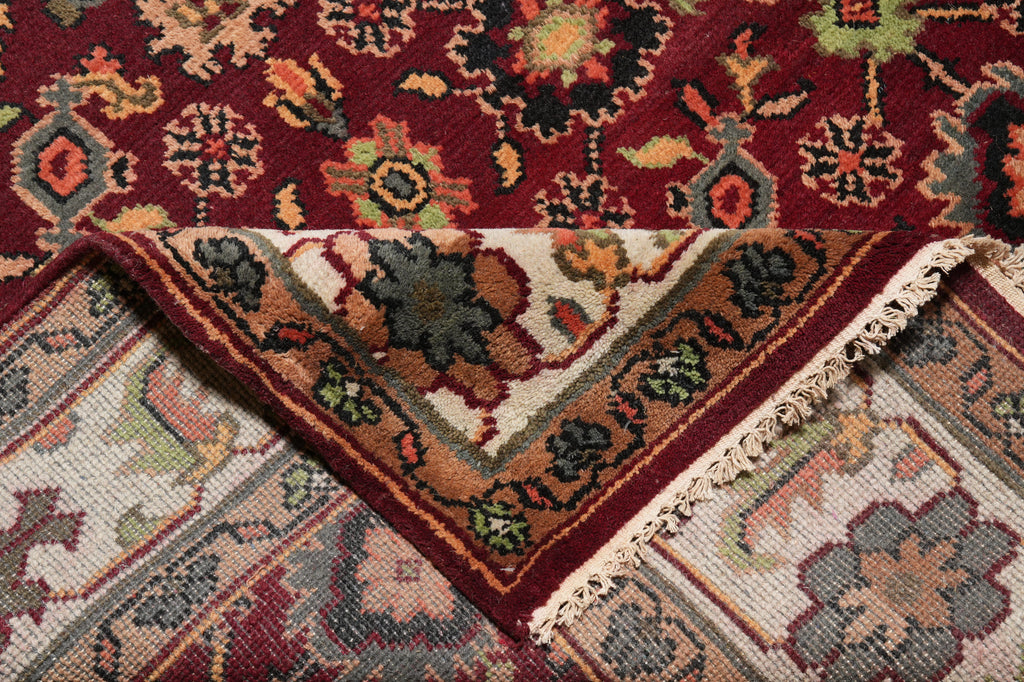 6 x 9.1 Handmade India Wool Mahal Rug #F-4445