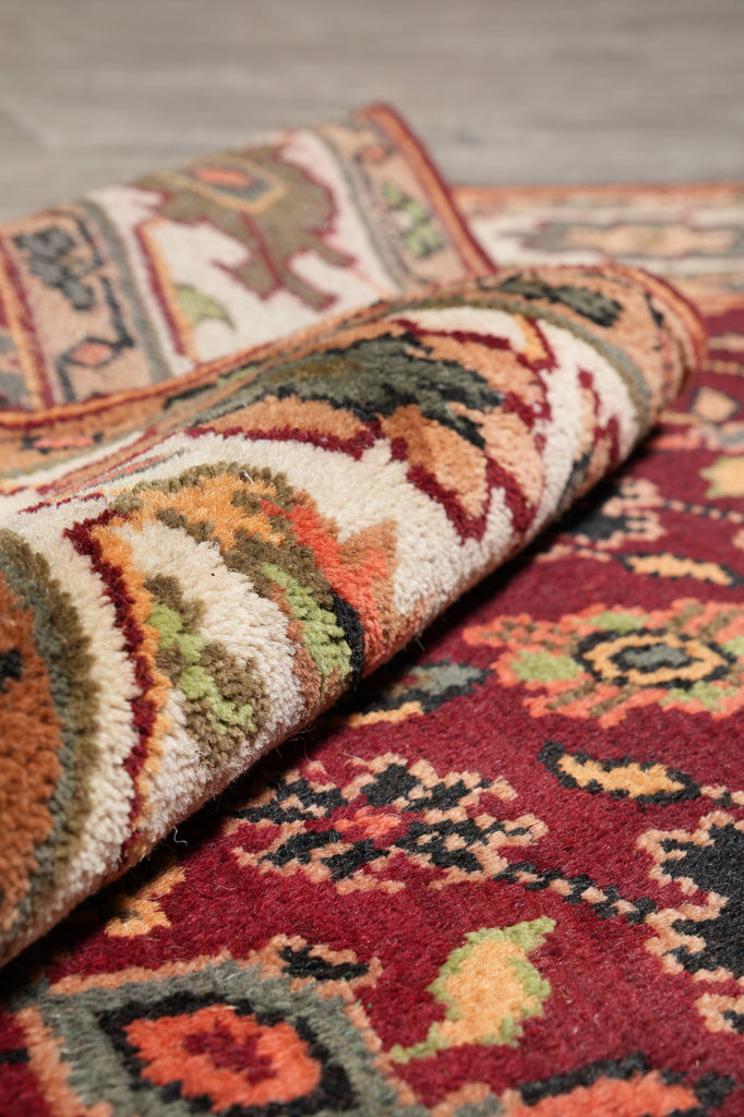 6 x 9.1 Handmade India Wool Mahal Rug #F-4445