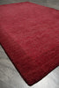 Load image into Gallery viewer, 4.3 x 6 Plain Red Modern Wool Handmade Rug #F-3348