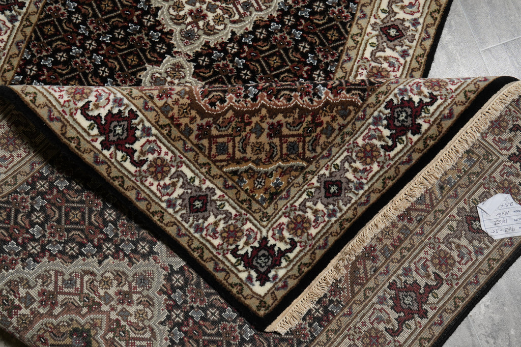 2.9 x 16' Feet High Quality Handmade Wool and Silk Tabriz Mahi #F-3349