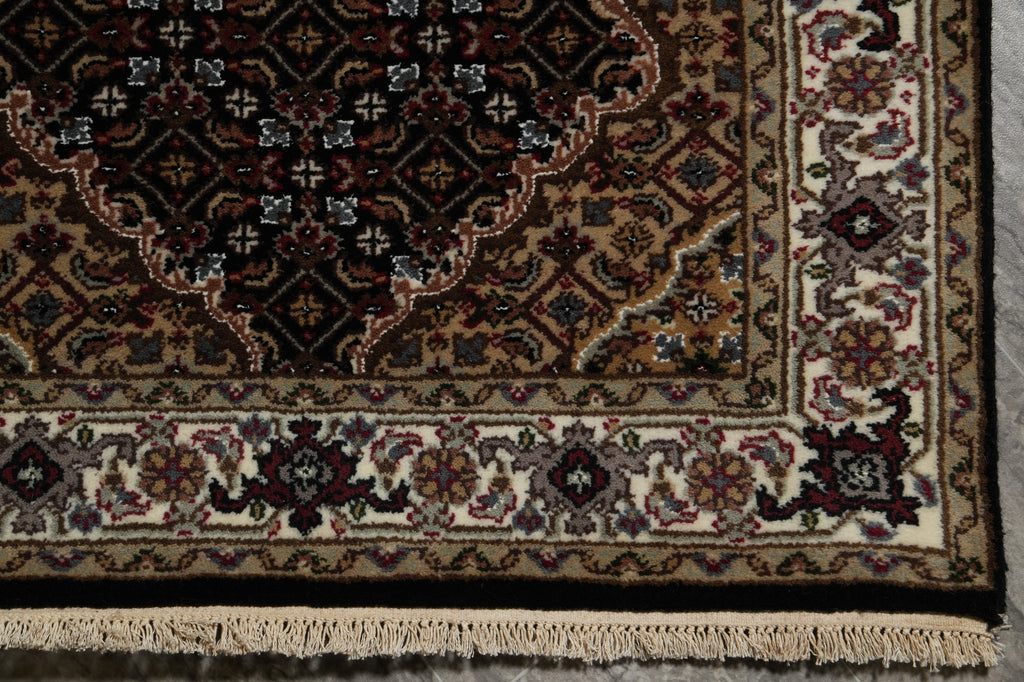 2.9 x 16' Feet High Quality Handmade Wool and Silk Tabriz Mahi #F-3349