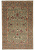 Load image into Gallery viewer, 6 x 9.2 Green Handmade Wool Rug #F-4446
