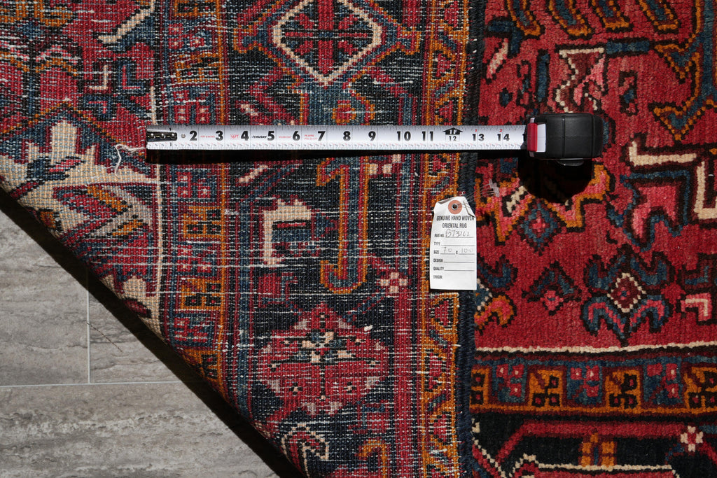 7 x 10  Hand-Knotted Tribal of Iran Persian Heriz Rug #B-73262