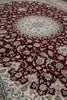 Load image into Gallery viewer, 12.9 x 18.8 Authentic Persian Nain Rug Large Wool and Silk #PIX-696