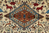 Load image into Gallery viewer, 4 x 6  Charactristic Persian Qashkooli Rug Geometric Animal Motif #PIX-16387