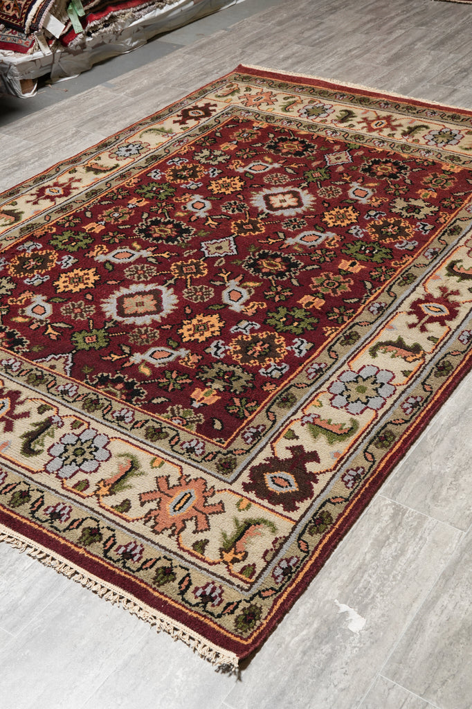 6 x 8.9 New Handmade Mahal Rug #F-4447