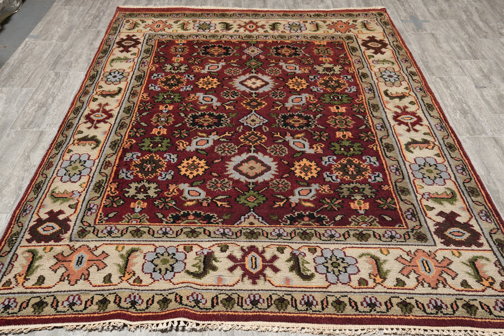 6 x 8.9 New Handmade Mahal Rug #F-4447