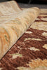 Load image into Gallery viewer, 9 x 12.6 Quality Natural Wool Handmade Zigler Rug Warm Burgundy Brown #PIX-11555